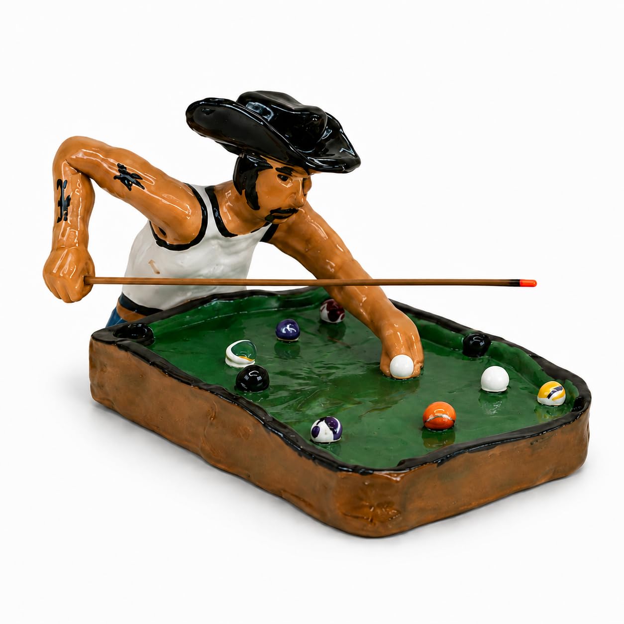 POOL PLAYER INCENSE BURNER