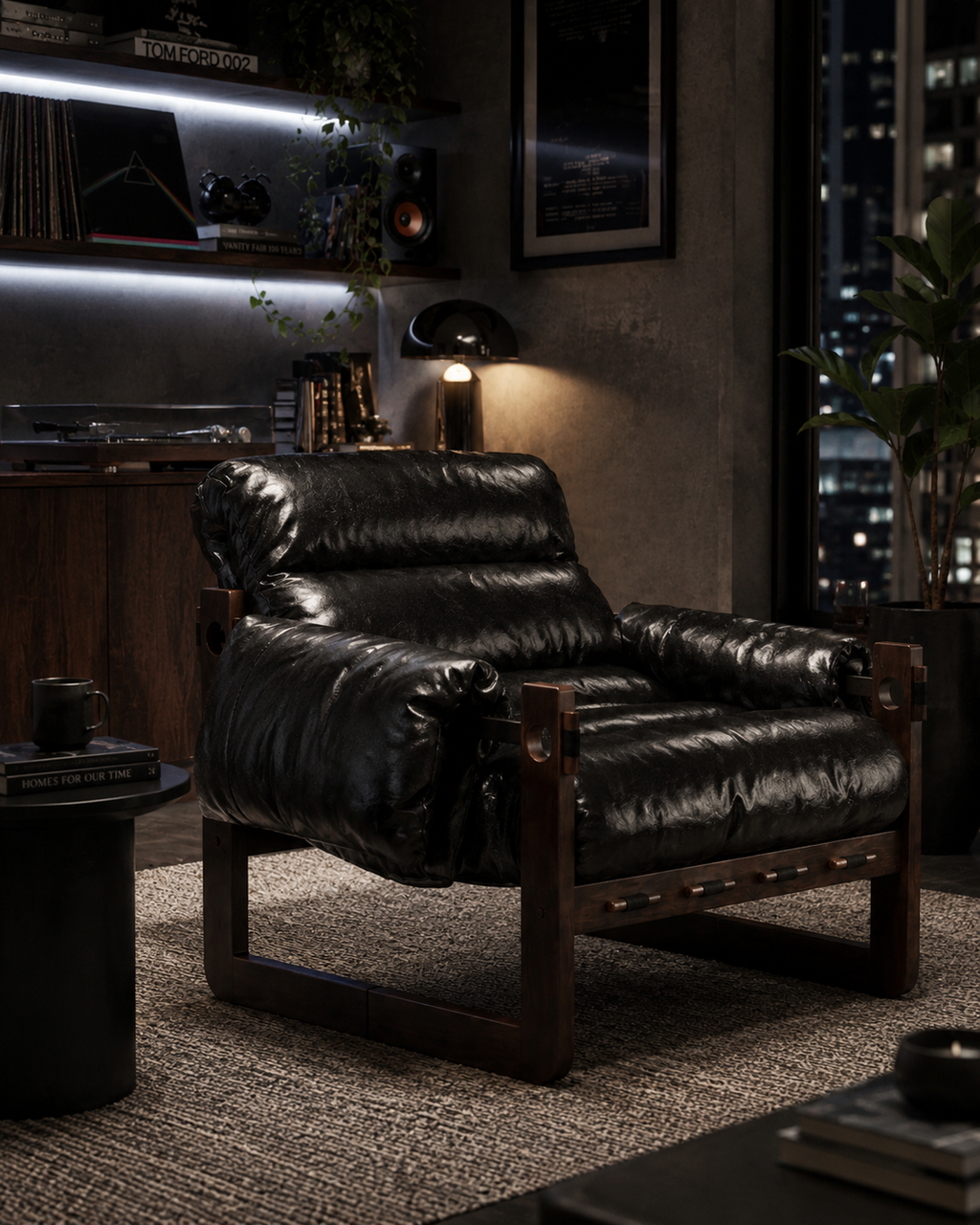 LEATHER LOUNGER