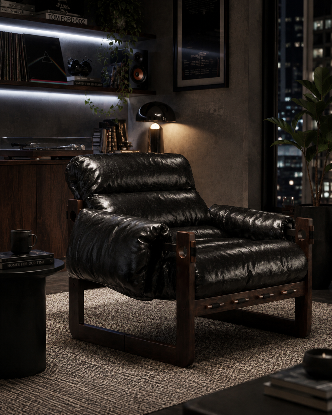 LEATHER LOUNGER