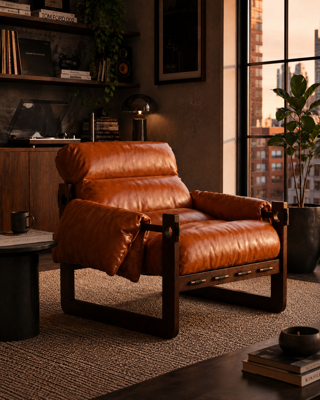 LEATHER LOUNGER