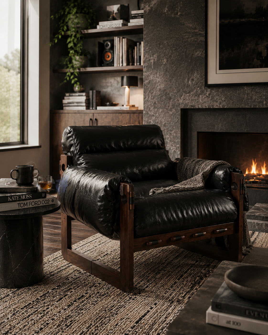 LEATHER LOUNGER